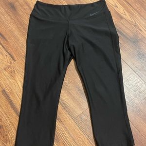 Nike Dri-Fit Black Athletic Activewear Workout Leggings Women’s Medium M~ Nice